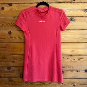 Adidas Originals Women's Tee Dress Red Small